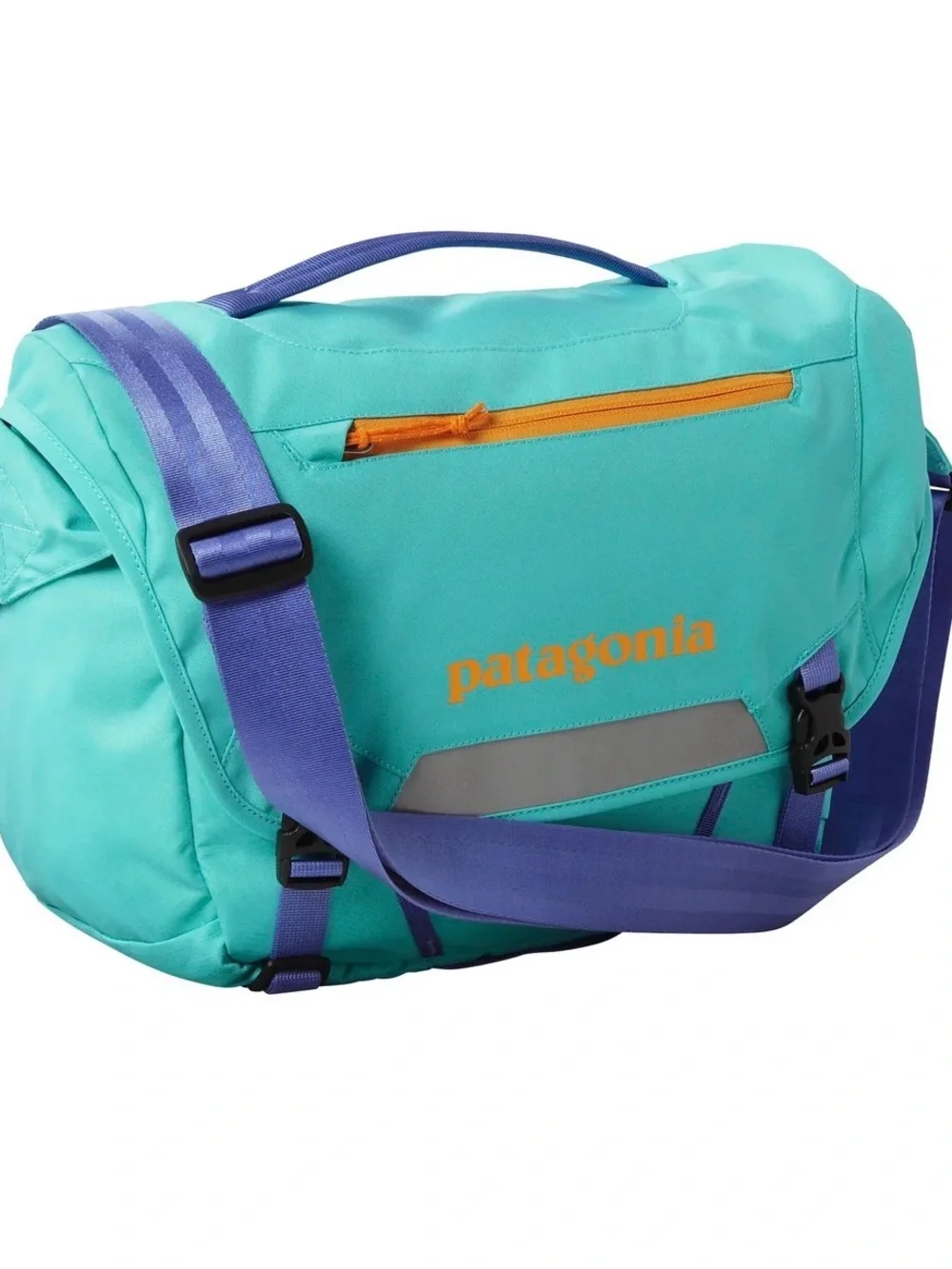Patagonia Messenger Bag 15L Teal Purple Laptop Crossbody Bag